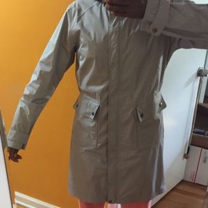 knee length rain jacket
