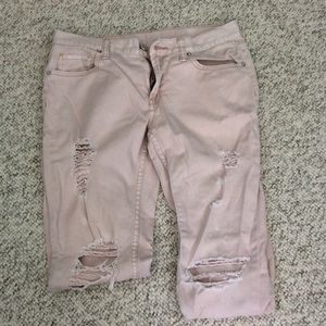 Boyfriend ripped jeans