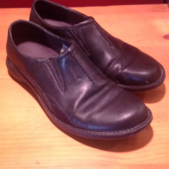 Casual black loafers
