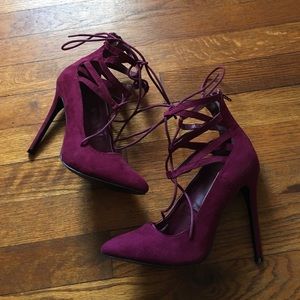 Lace up heels