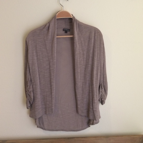 Express brown cardigan XS long flowy light weight - Picture 2 of 8