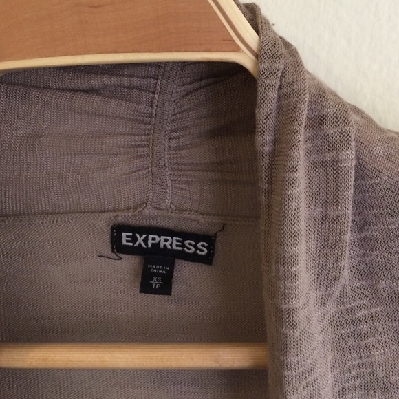 Express brown cardigan XS long flowy light weight - Picture 3 of 8