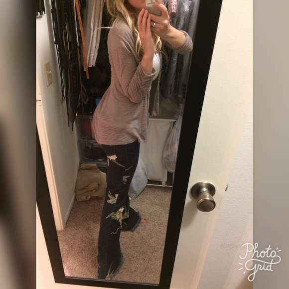 Express brown cardigan XS long flowy light weight - Picture 6 of 8