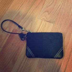 Coach black wristlet