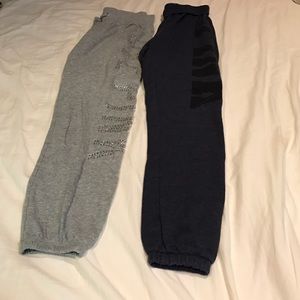 Two pairs of Victoria Secret Pink sweat pants!!