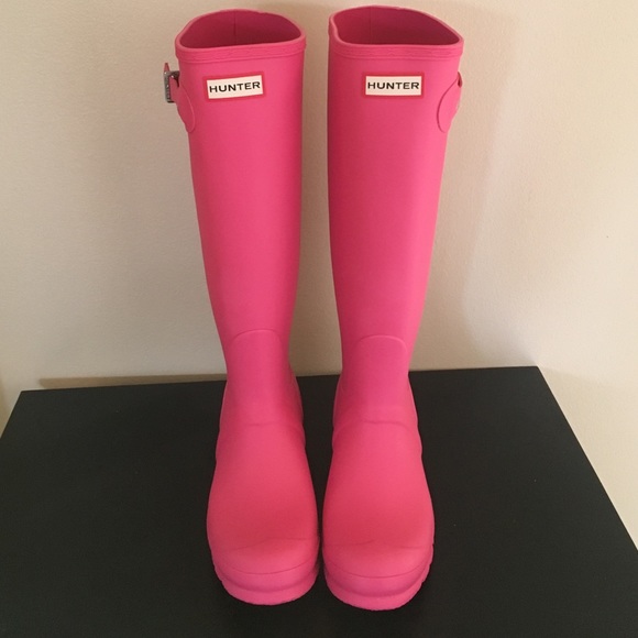 BRAND NEW Pink Tall Matte Pink HUNTER Boots