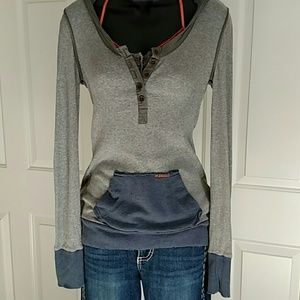 Free People Weekend Hooded Henley