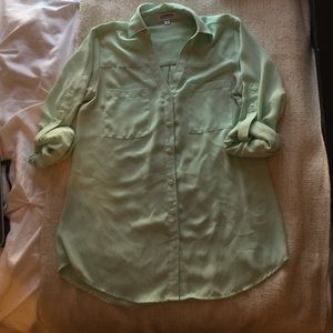 Express portofino button down blouse