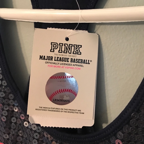 *SOLD* VS Pink Boston Red Sox sequin tank - Picture 3 of 4