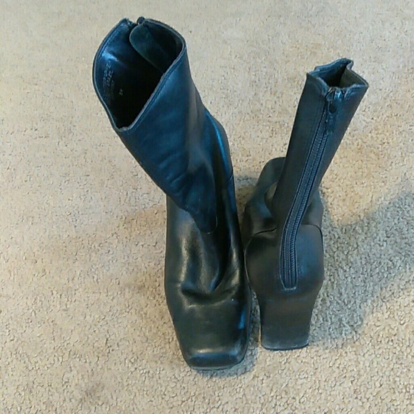 2 pair of Calf length leather boots