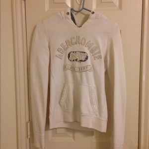 White Abercrombie & Fitch Hoodie