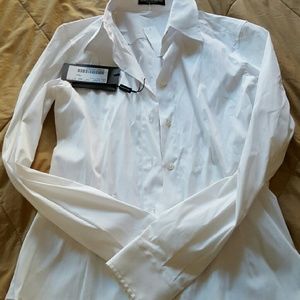 Dolce and Gabbana white button down shirt