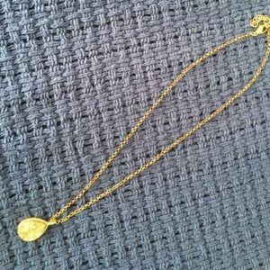 Gold Druzy stone necklace