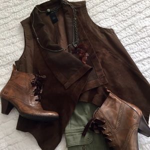 Faux Suede Vest