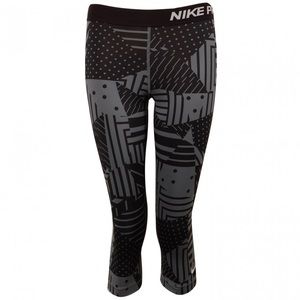 Black and Grey Nike Pro Capris