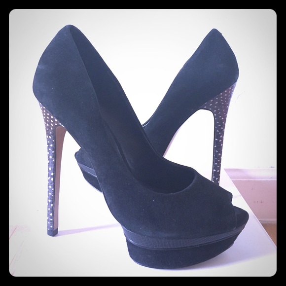Aldo Black Heels Size 6.5. Worn once!