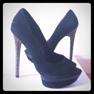 Aldo Black Heels Size 6.5. Worn once!