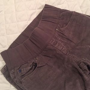 GAP grey corduroy maternity (flare) pants