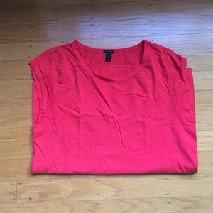 J Crew ballet sleeve linen/cotton tshirt