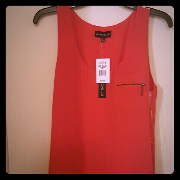 Red tank top