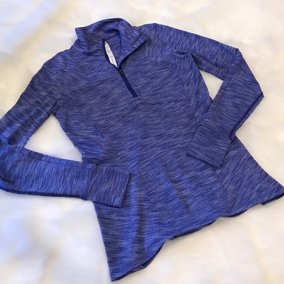 lululemon athletica Tops - Lululemon Blue Half Zip Pullover Size 8!