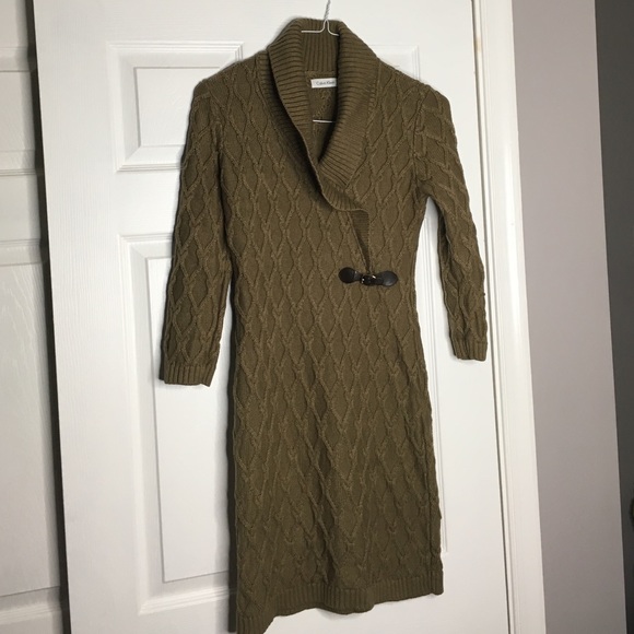Calvin Klein sweater dress.