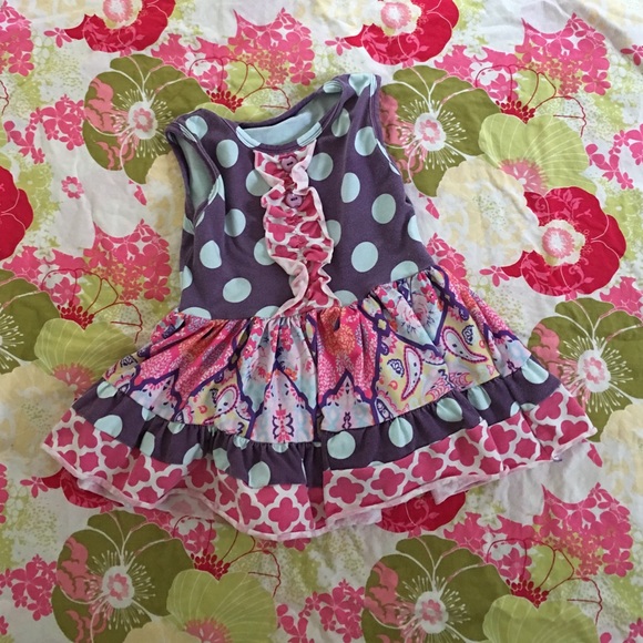 Boutique style toddler girl dress