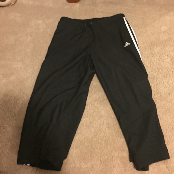 Black ididas work out pants