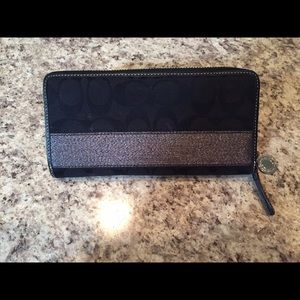 Black coach wallet