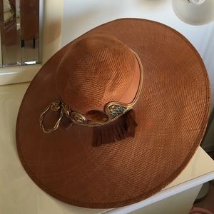 Gorgeous wide brim copper hat