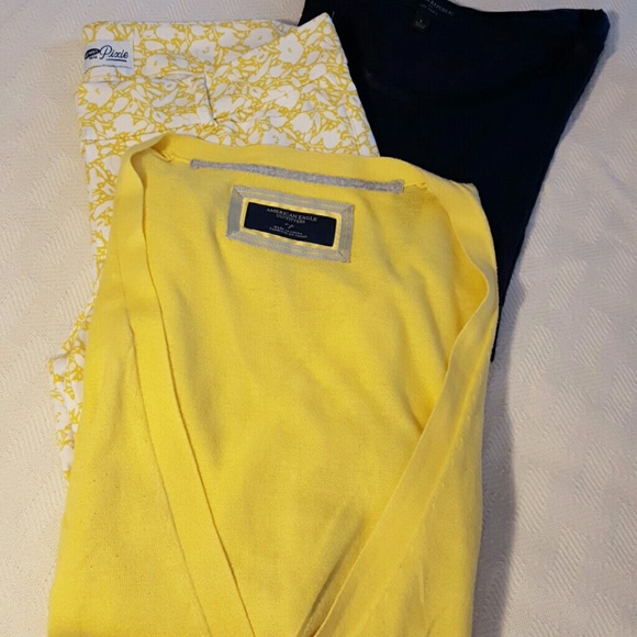 American Outfitters Yellow Cardigan