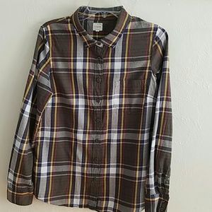 J. Crew Flannel Button-down Size M