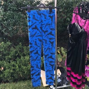 Betsey Johnson Cotton Lycra Gun Leggings