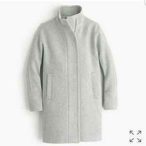 JCrew Gray Stadium-Cloth Cocoon Coat Size P00