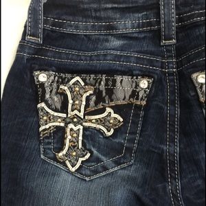 Miss me darkwash bootcut jeans