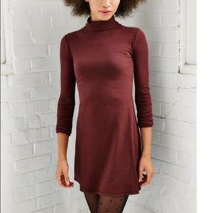 BDG kaylyn ribbed turtleneck dress