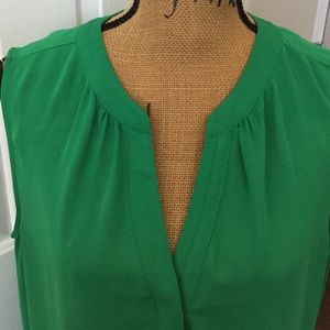 Banana Republic Green Sleeveless Top