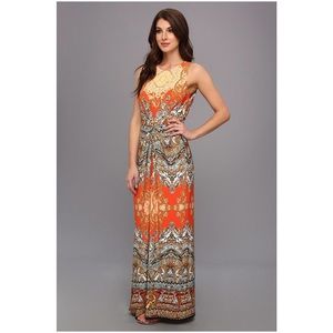 Donna Morgan printed jersey maxi size 2