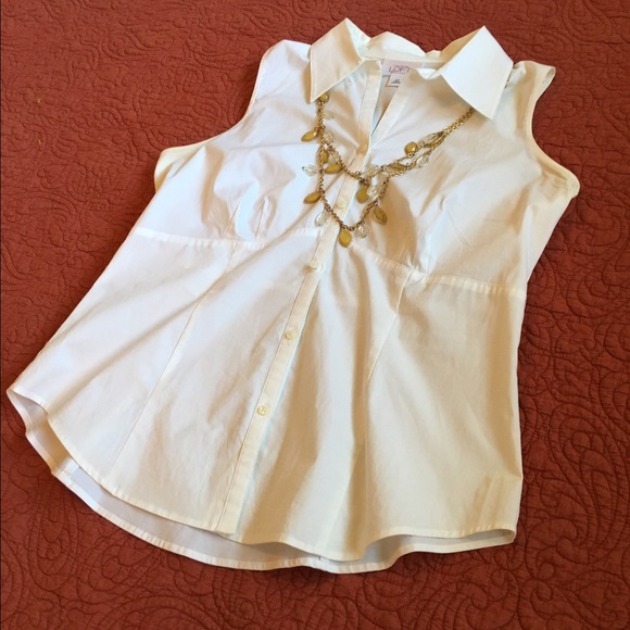 White collared tank - Picture 2 of 3