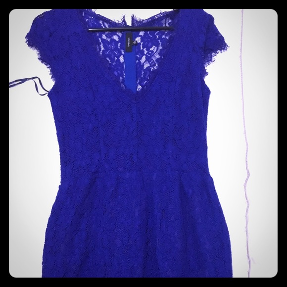 New Babaton Tobias dress, navy w lace back size 4