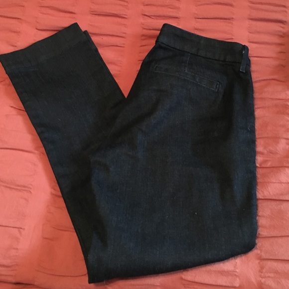 Cropped denim jeans