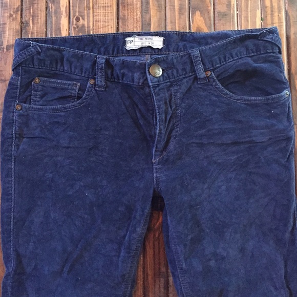 Free People Navy Corduroys SZ 28