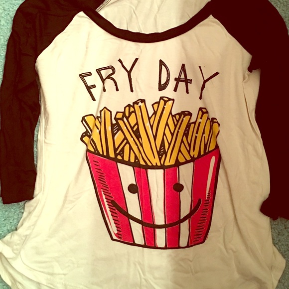 "Fry Day" baseball tee - Picture 1 of 1