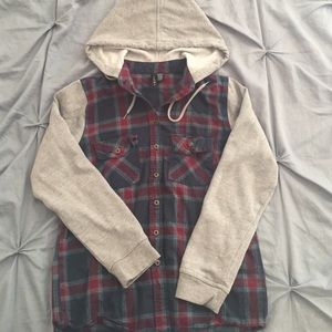 Flannel hoodie