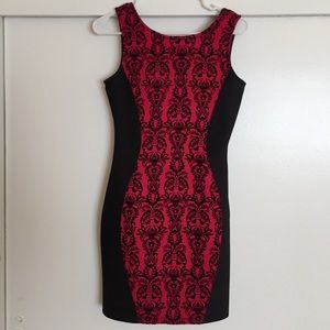 Red and Black body dress