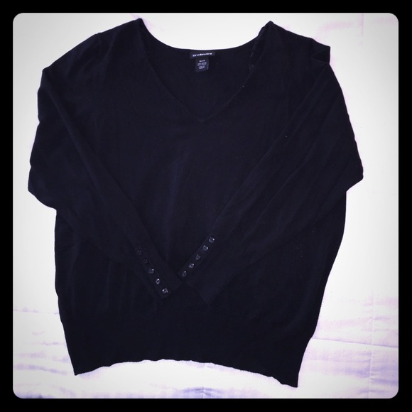 Black V-Neck sweater