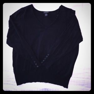 Black V-Neck sweater