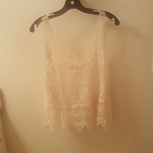 Boho Lace Tank (WORN ONCE)
