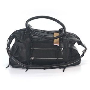 Botiker black leather hobo bag