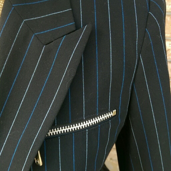 Michael Kors Black Striped Blazer - Picture 2 of 4